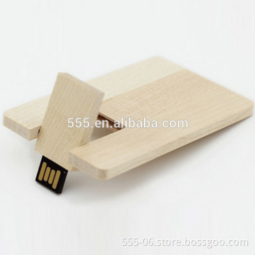 Eco-friendly wooden Card USB flash drive, Card usb for promotion USB with UDP chip